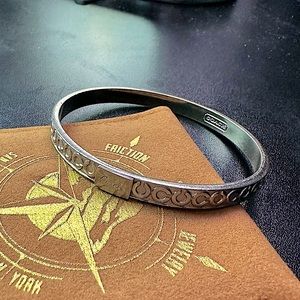 Coach Silver Bangle Bracelet